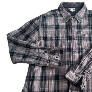 Men’s Carbon 2 Cobalt‎ Plaid Flannel Shirt size XL